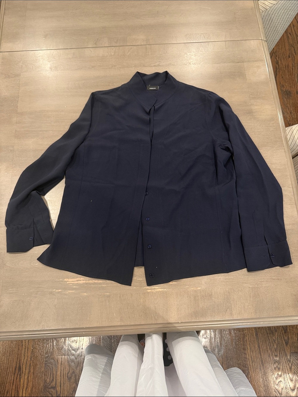 Akris silk blouse, US 14